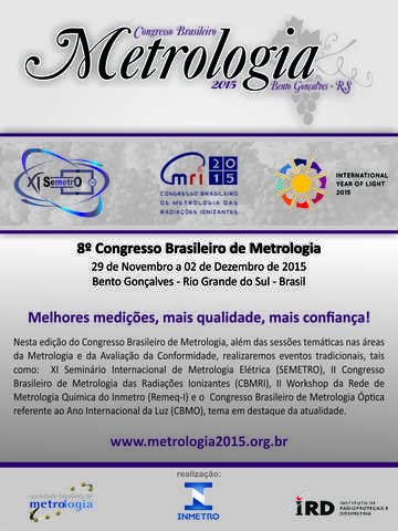 8  congresso brasileiro de metrologia  cbm  display