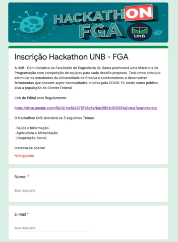Formu ario hackaton fga 2020 display